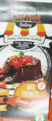 CHEF NICK MIX PREPARATO PER TORTINO DAL CUORE MORBIDO 250 G CHEF NICK MIX PREPARATO PER TORTINO DAL CUORE MORBIDO 250 G