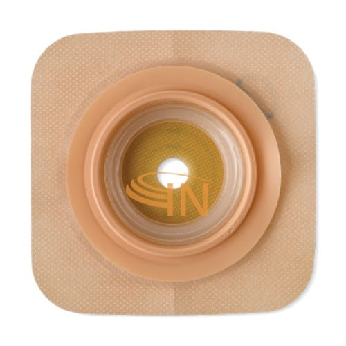 PLACCA CONVESSA NATURA+ DIMENSIONE ESTERNA 13,4X13,4 CM FLANGIA A SOFFIETTO DIAMETRO 70 MM FORO RITAGLIABILE 13-48 MM 5 PEZZI