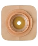 PLACCA CONVESSA NATURA+ DIMENSIONE ESTERNA 13,4X13,4 CM FLANGIA A SOFFIETTO DIAMETRO 70 MM FORO RITAGLIABILE 13-48 MM 5 PEZZI