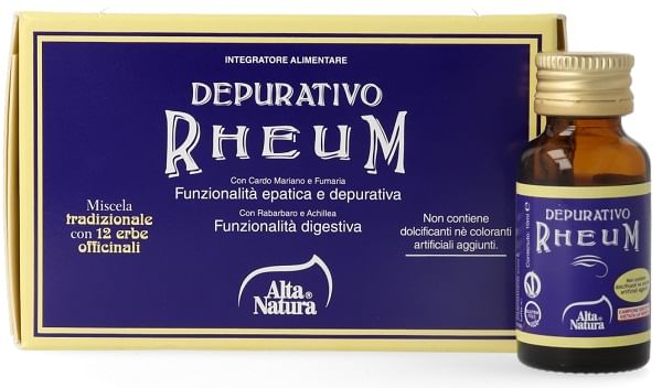 DEPURATIVO RHEUM 12 FLACONCINI DA 10 ML CAMPIONE