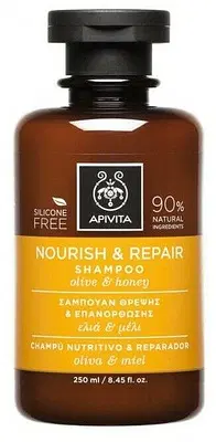 APIVITA NOURISH & REPAIR SHAMPOO OLIVE/HONEY 250 ML APIVITA NOURISH & REPAIR SHAMPOO OLIVE/HONEY 250 ML