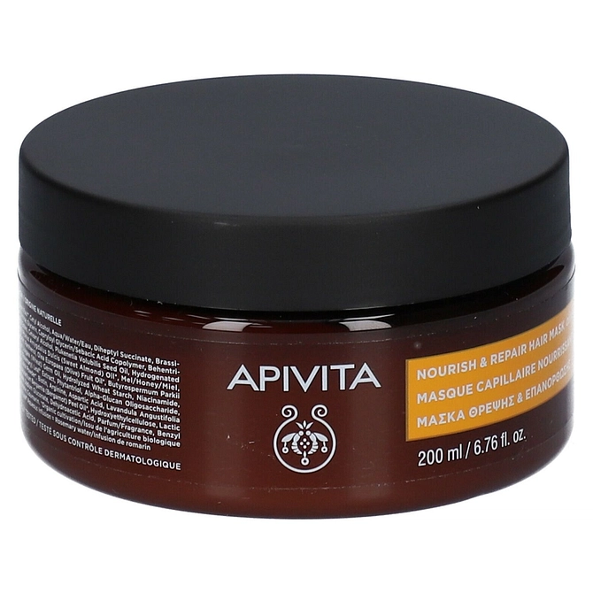 Apivita Mask Dry Dehydrated Hair Olive E Honey 200 Ml