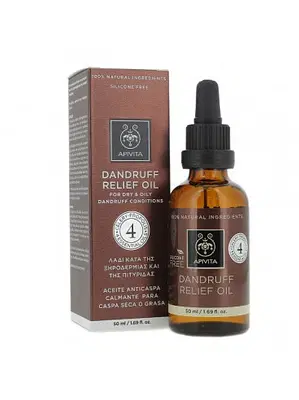 APIVITA OIL PRE-SHAMPOO DANDRUFF RELIEF 4 OLIO ESSENZIALE 50 ML/19 APIVITA OIL PRE-SHAMPOO DANDRUFF RELIEF 4 OLIO ESSENZIALE 50 ML/19