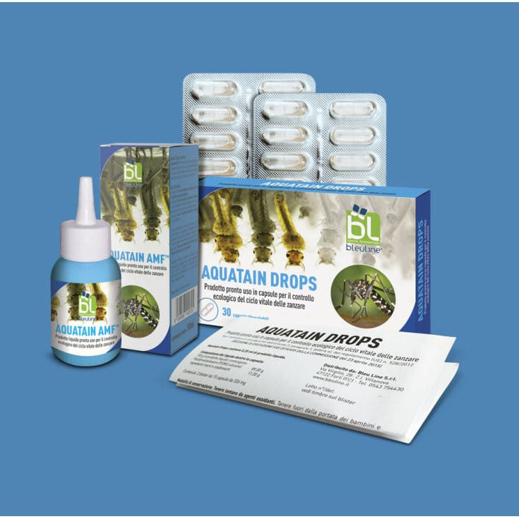 AQUATAIN DROPS CONTROLLO CICLO VITALE ZANZARA 2 BLISTER X 15 CAPSULE