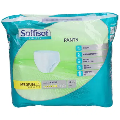 PANNOLONE MUTANDINA PULL UP SOFFISOF AIR DRY EXTRA M 14 PEZZI PANNOLONE MUTANDINA PULL UP SOFFISOF AIR DRY EXTRA M 14 PEZZI
