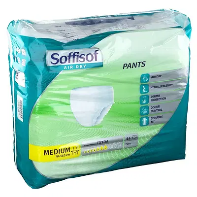PANNOLONE MUTANDINA PULL UP SOFFISOF AIR DRY EXTRA M 14 PEZZI PANNOLONE MUTANDINA PULL UP SOFFISOF AIR DRY EXTRA M 14 PEZZI