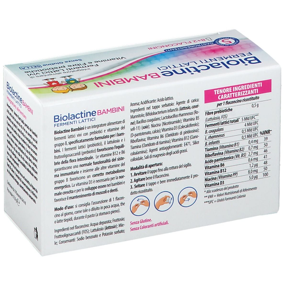 BIOLACTINE BAMBINI 10 FLACONCINI 8 ML