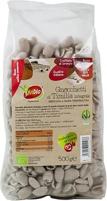VIVIBIO GNOCCHETTI DI TIMILIA INTEGRALE 500 G VIVIBIO GNOCCHETTI DI TIMILIA INTEGRALE 500 G