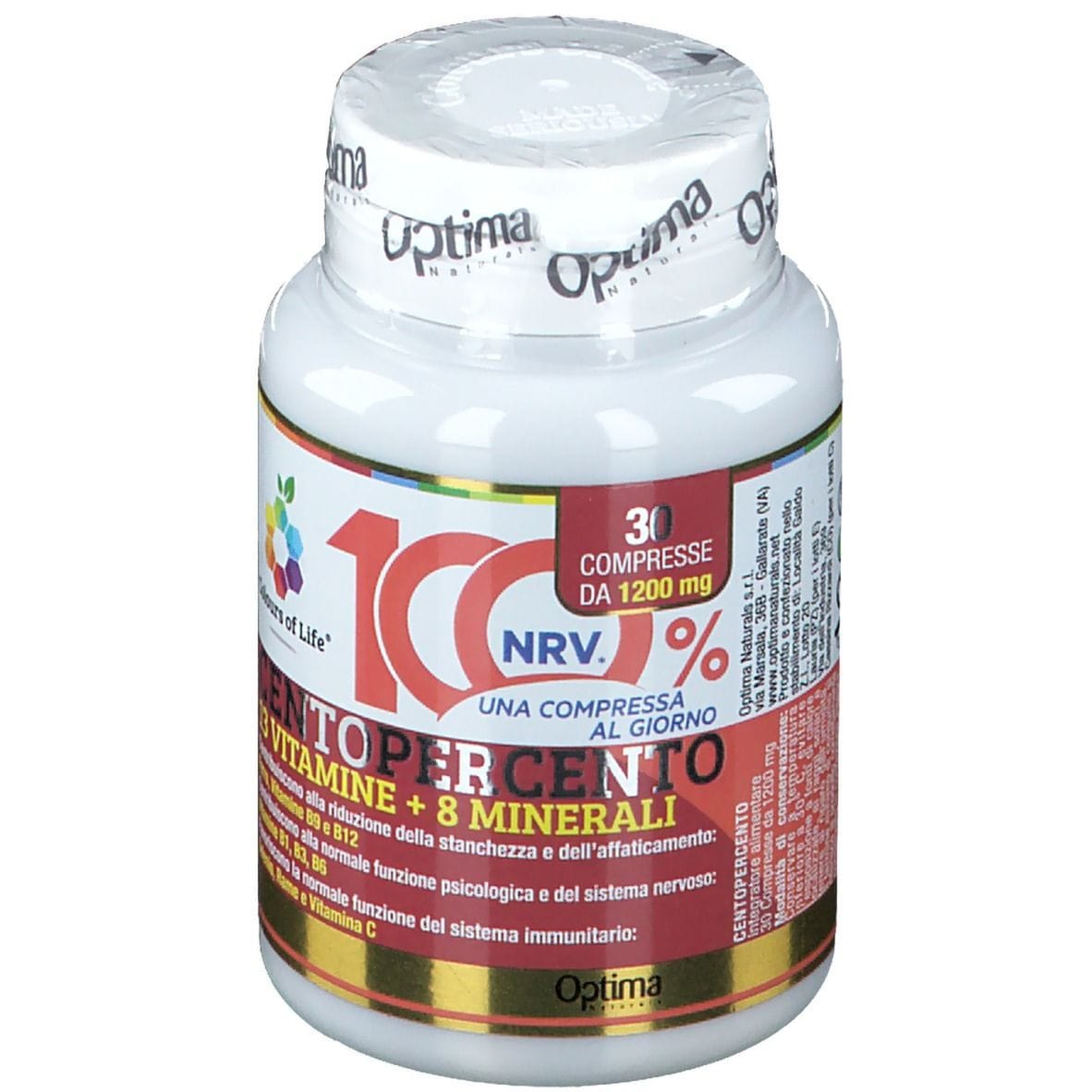 COLOURS OF LIFE CENTOPERCENTO 30 COMPRESSE 1200 MG