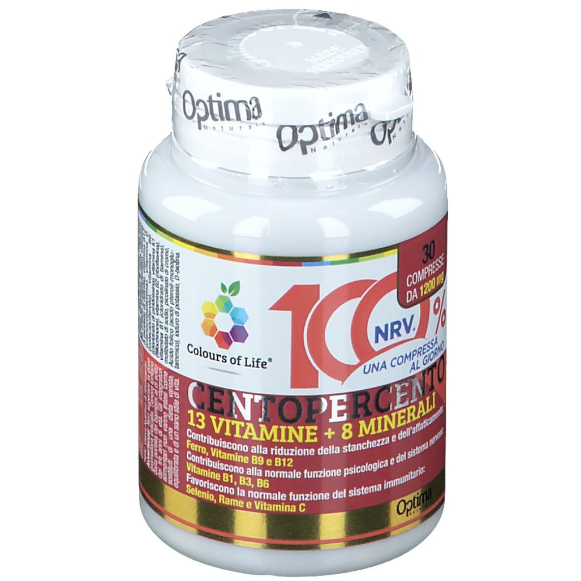 COLOURS OF LIFE CENTOPERCENTO 30 COMPRESSE 1200 MG