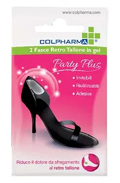 COLPHARMA PARTY PLUS FASCIA RETRO TALLONE IN GEL 2 PEZZI COLPHARMA PARTY PLUS FASCIA RETRO TALLONE IN GEL 2 PEZZI