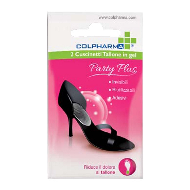 Colpharma Party Plus Cuscinetto Tallone In Gel 2 Pezzi