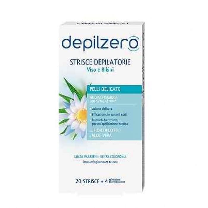 Depilzero Strisce Viso E Bikini 20 Pezzi