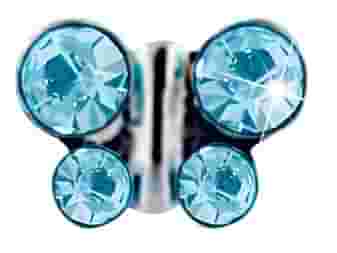 FARFALLA 6MM ACQUAMARINA