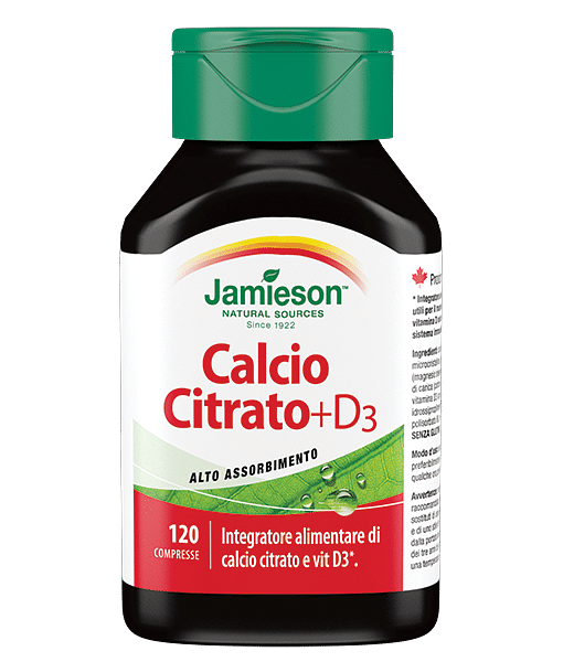 Jamieson Calcio Citrato + Vitamina D3 120 Compresse