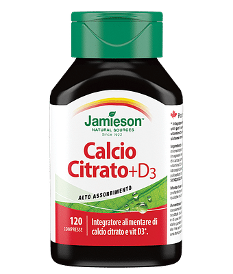 JAMIESON CALCIO CITRATO + D3 120 COMPRESSE