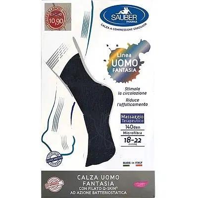 SAUBER CALZA UOMO FANTASIA Q-SKIN 140 DEN BLU POIS ROSSI TAGLIA P PROMO SAUBER CALZA UOMO FANTASIA Q-SKIN 140 DEN BLU POIS ROSSI TAGLIA P PROMO