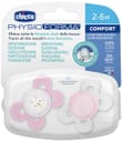 CHICCO SUCCHIETTO COMFORT GIRL SILICONE 2-6 MESI 2 PEZZI