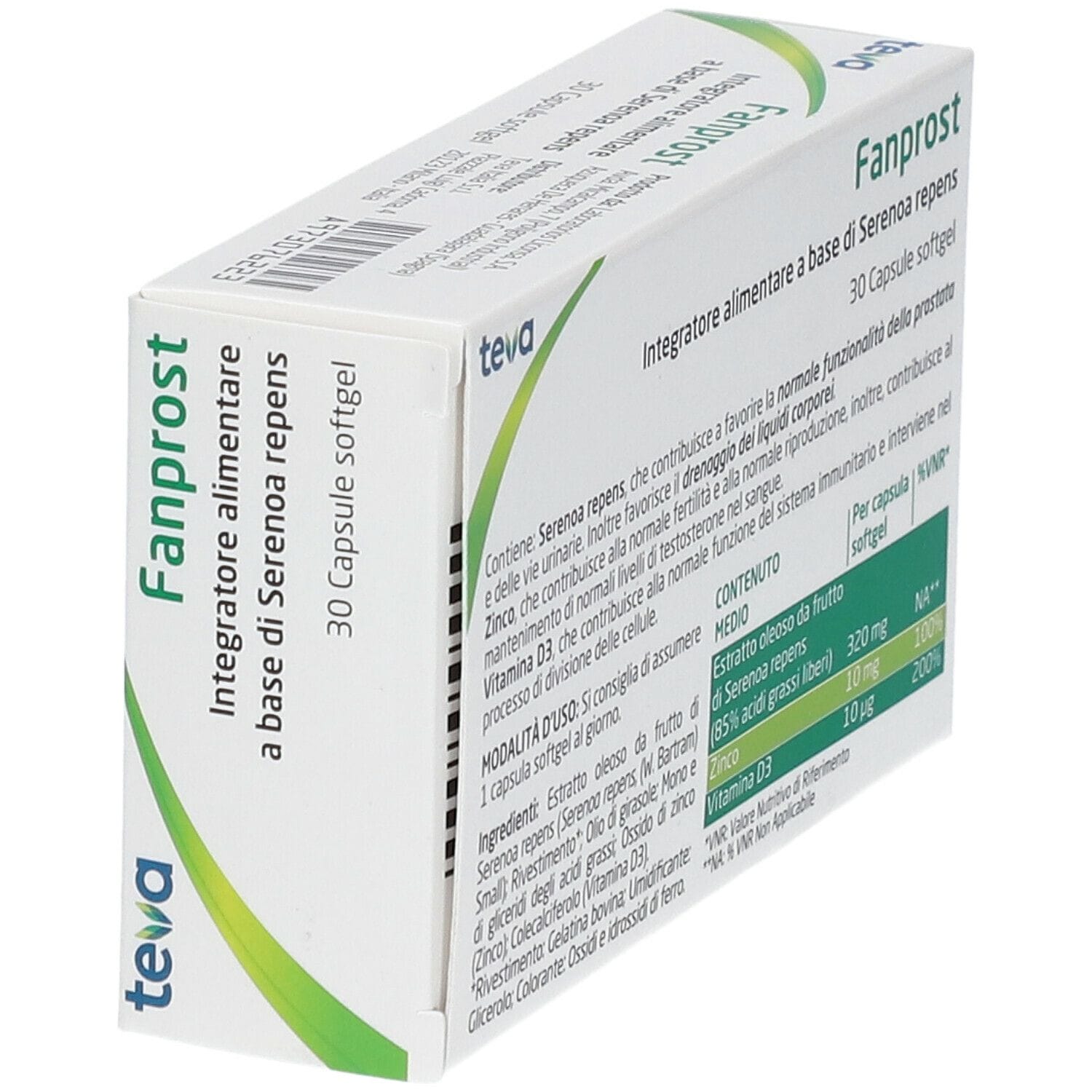 FANPROST TEVA 30 CAPSULE SOFTGEL