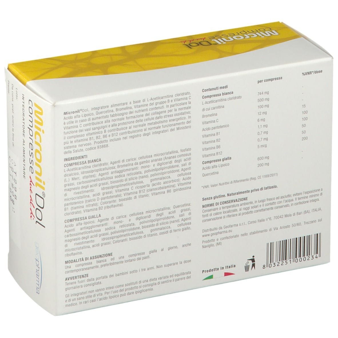 MICRONIL DOL 60 COMPRESSE