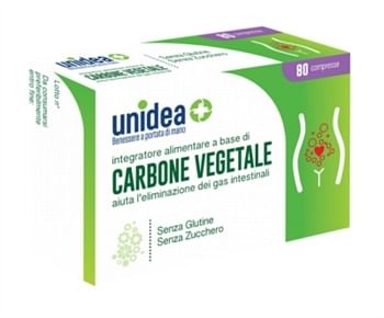 Unidea Carbone Vegetale 80 Compresse