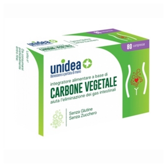Unidea Carbone Vegetale 80 Compresse