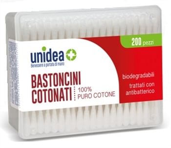 Unidea Bastoncini Cotonati 200 Pezzi