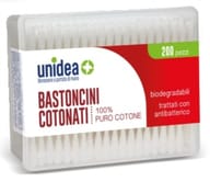 UNIDEA BASTONCINI COTONATI 200 PEZZI