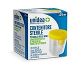 CONTENITORE STERILE PER ANALISI DELLE URINE UNIDEA CON DISPOSITIVO DI PRELIEVO 120 ML