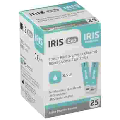 STRISCE MISURAZIONE GLICEMIA IRIS EVO 25 PEZZI