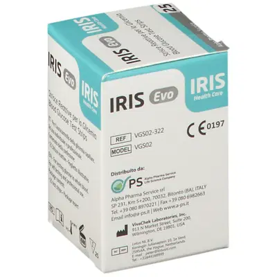 STRISCE MISURAZIONE GLICEMIA IRIS EVO 25 PEZZI STRISCE MISURAZIONE GLICEMIA IRIS EVO 25 PEZZI