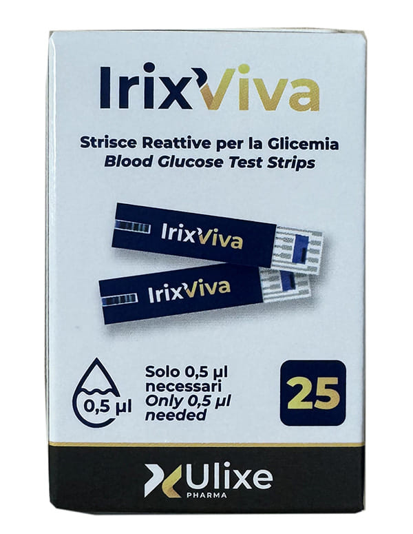 STRISCE REATTIVE GLICEMIA IRIX VIVA 25 PEZZI