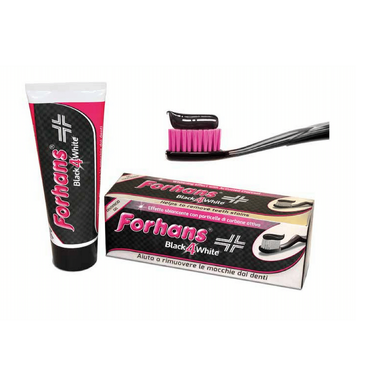 Forhans Black4 White Dentifricio 12 Ml