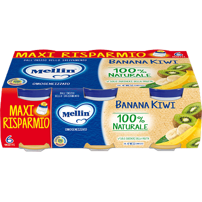 MELLIN OMOGENEIZZATO BANANA KIWI 6 X 100 G