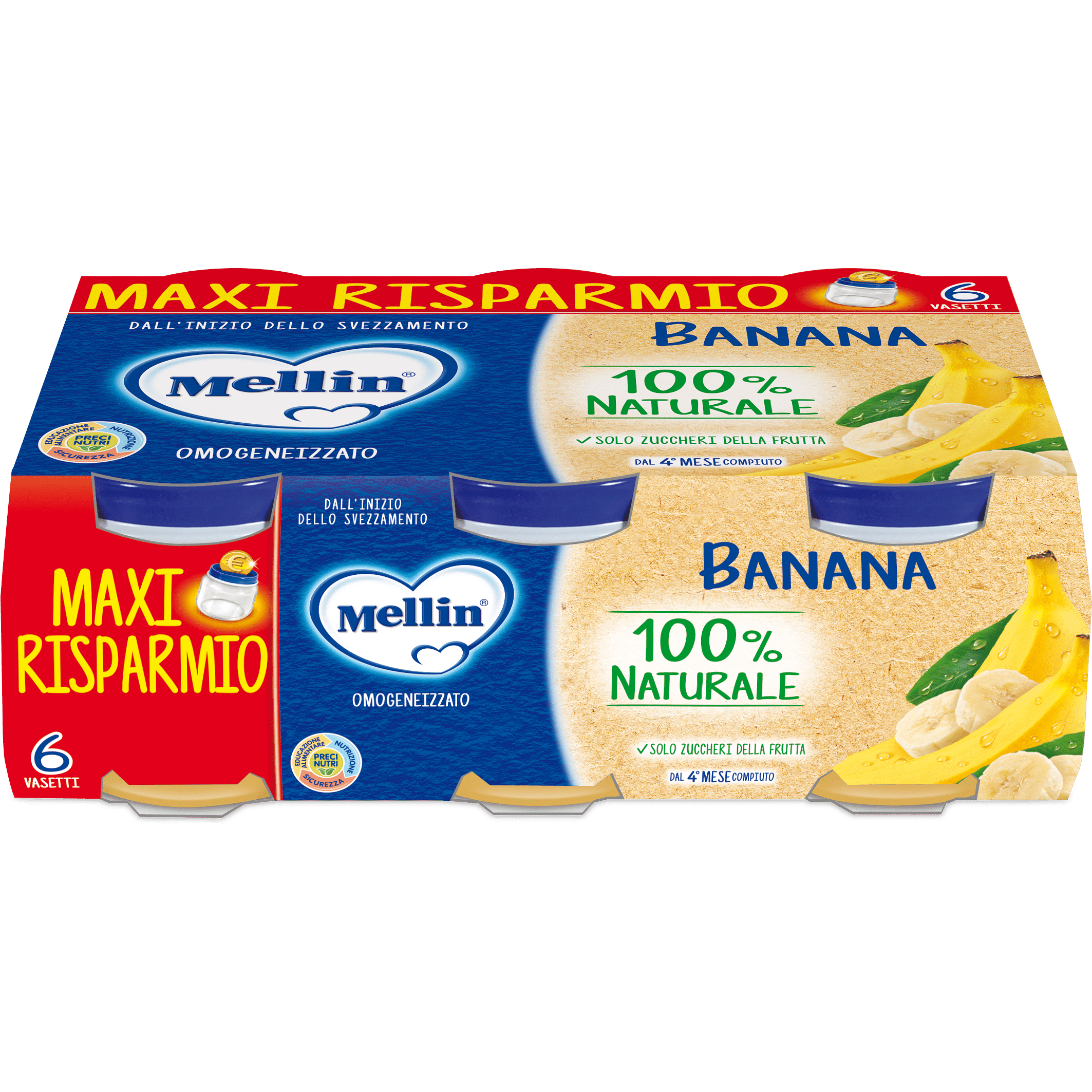 Mellin Omogeneizzato Banana 6 X 100 G