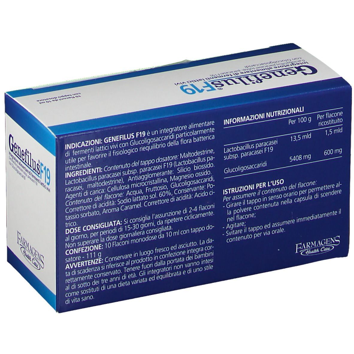 GENEFILUS F19 10 FLACONI DA 10 ML