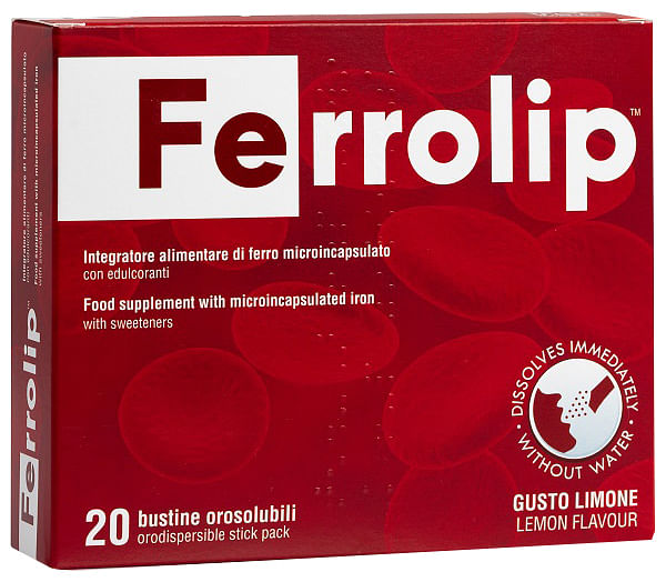 Ferrolip 20 Bustine Orosolubili Gusto Limone