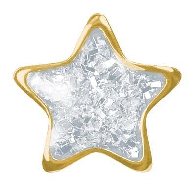 Star Glitter White Gold Plated Articolo 220