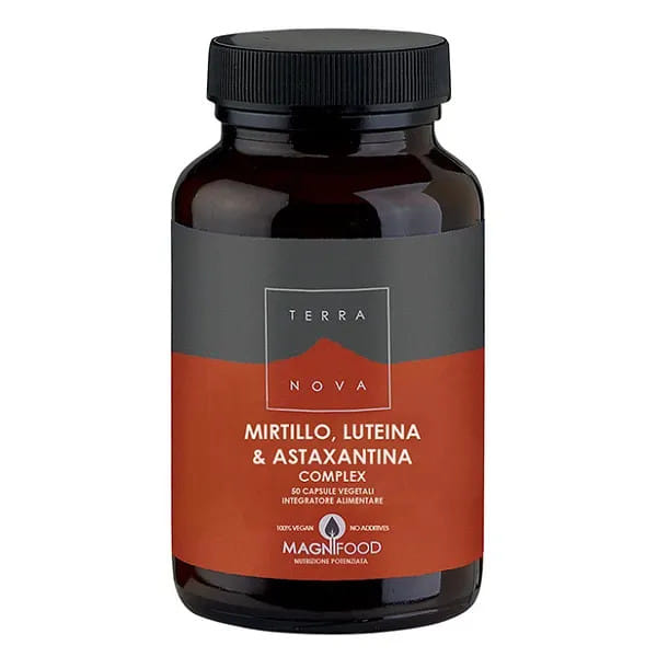 TERRANOVA MIRTILLO LUTEINA ASTAXANTINA SINERGIA PER GLI OCCHI 50 CAPSULE