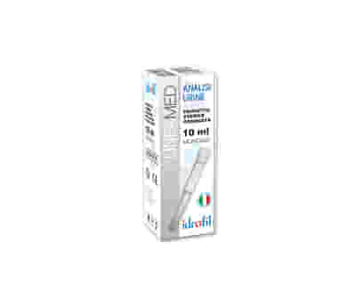 PROVETTA URINE CONICA IDROFIL LINEA MED CON TAPPO A PRESSIONE IN POLIETILENE BIANCO STERILE 10 ML