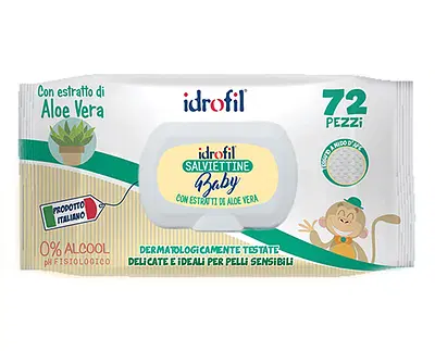 IDROFIL SALVIETTINE ALOE OLIO DI MANDORLA 72 PEZZI IDROFIL SALVIETTINE ALOE OLIO DI MANDORLA 72 PEZZI