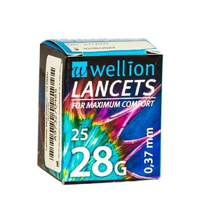 Lancette Pungidito Wellion Lancet Gauge 28 25 Pezzi