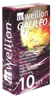 STRISCE MISURAZIONE CHETONEMIA WELLION GALILEO STRIPS 10 PEZZI STRISCE MISURAZIONE CHETONEMIA WELLION GALILEO STRIPS 10 PEZZI