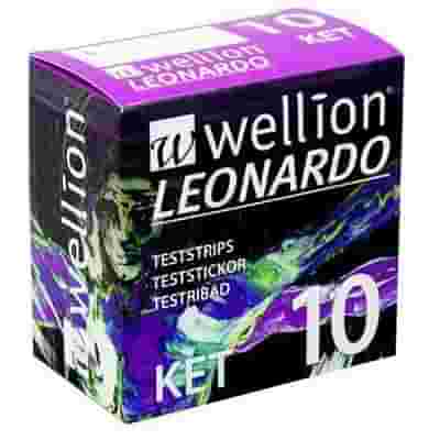 STRISCE MISURAZIONE CHETONEMIA WELLION LEONARDO STRIPS 10 PEZZI