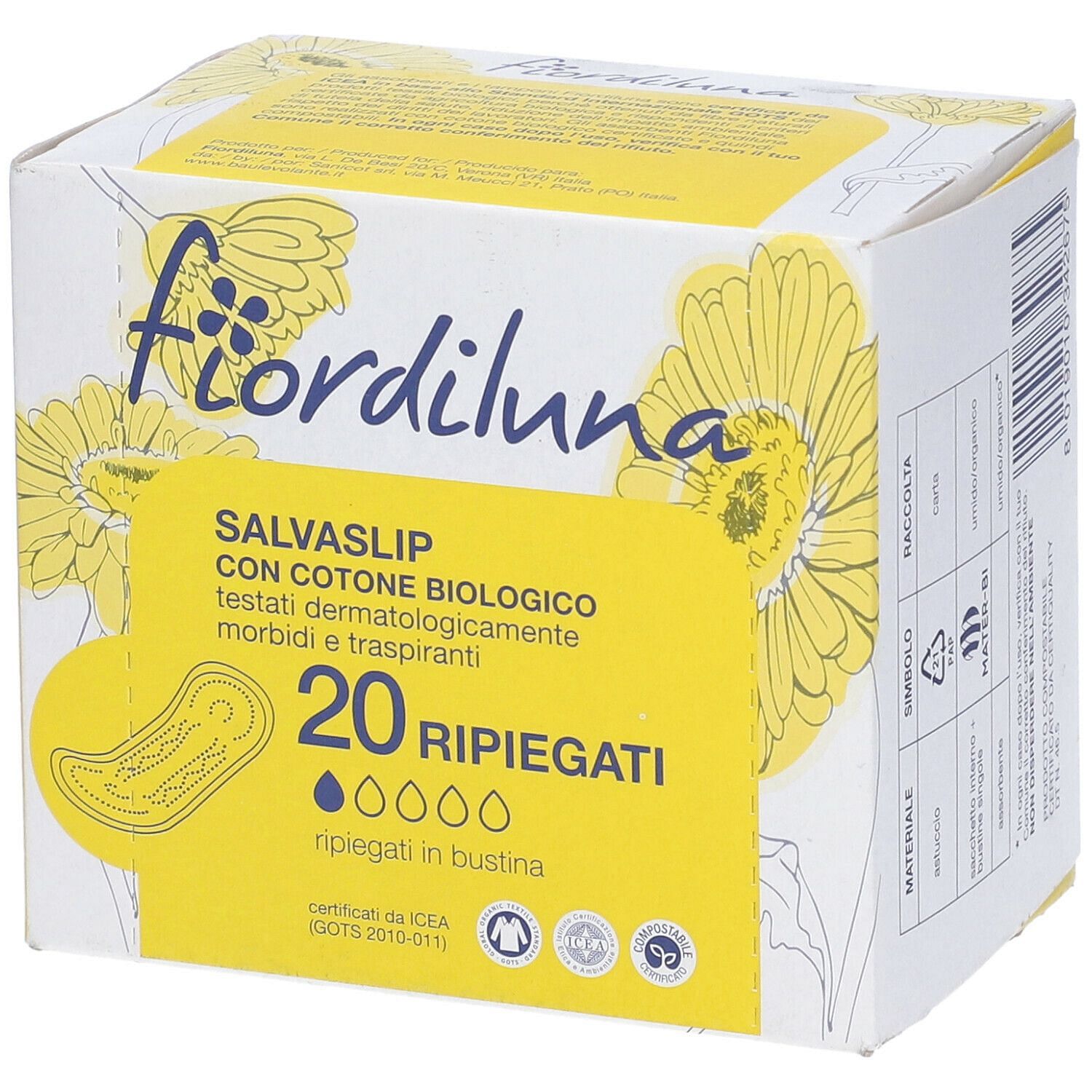 Fiordiluna Salvaslip Ripiegati In Bustina 50 G