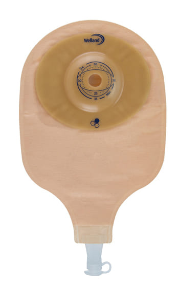 SACCA PER UROSTOMIA OPACA RITAGLIABILE AURUM PROFILE URO MIDI DIAMETRO 13-35 MM INIZIO CONVESSITA' 35 MM 10 PEZZI