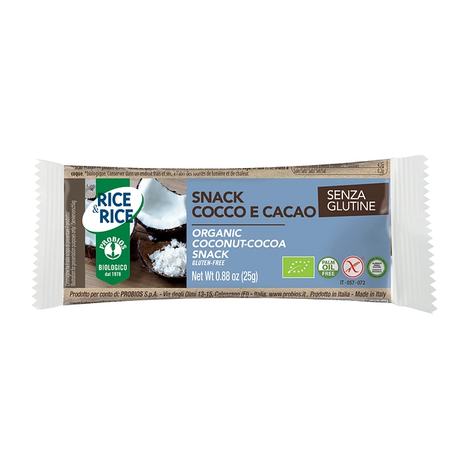 Rice&Rice Snack Cocco Cacao 25 G