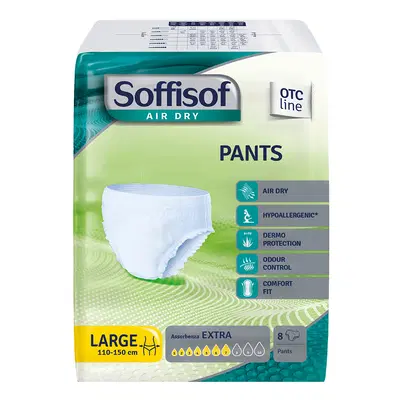PANTS EXTRA AIR DRY SOFFISOF OTC L 8 PEZZI PANTS EXTRA AIR DRY SOFFISOF OTC L 8 PEZZI