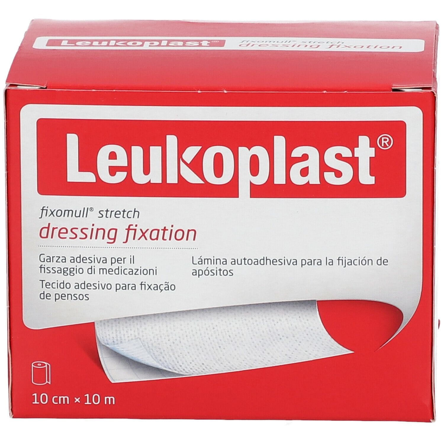 FASCIA AUTOADESIVA IPOALLERGENICA FIXOMULL STRETCH PER FISSAGGIO CATETERI M 10 X 10 CM