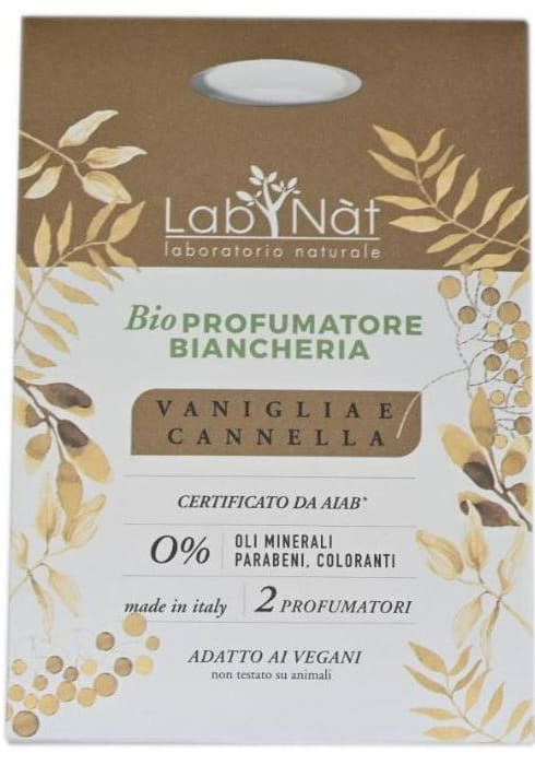LAB NATU' PROFUMATORI BIO VANIGLIA E CANNELLA PER ARMADI E CASSETTI
